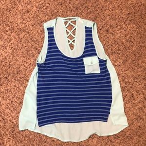 High low tank top size Large